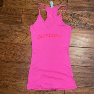 Pure Barre pink tank top
